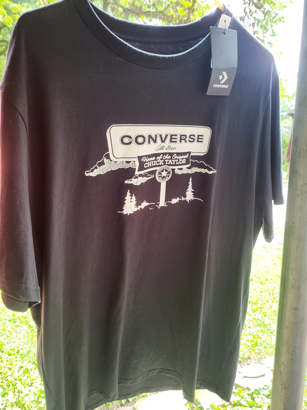 NWT Converse Black Tee